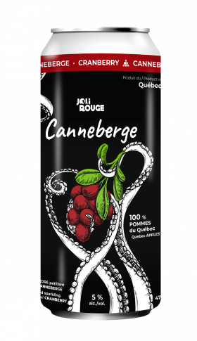 Canette 473ml - Cidre Joli Rouge Canneberges